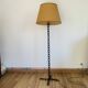 Large Brutalist Iron Floor Lamp