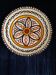 Old HB QUIMPER Plate Earthenware Geometric Rosette Decoration