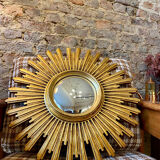 Old convex sun/witch mirror
