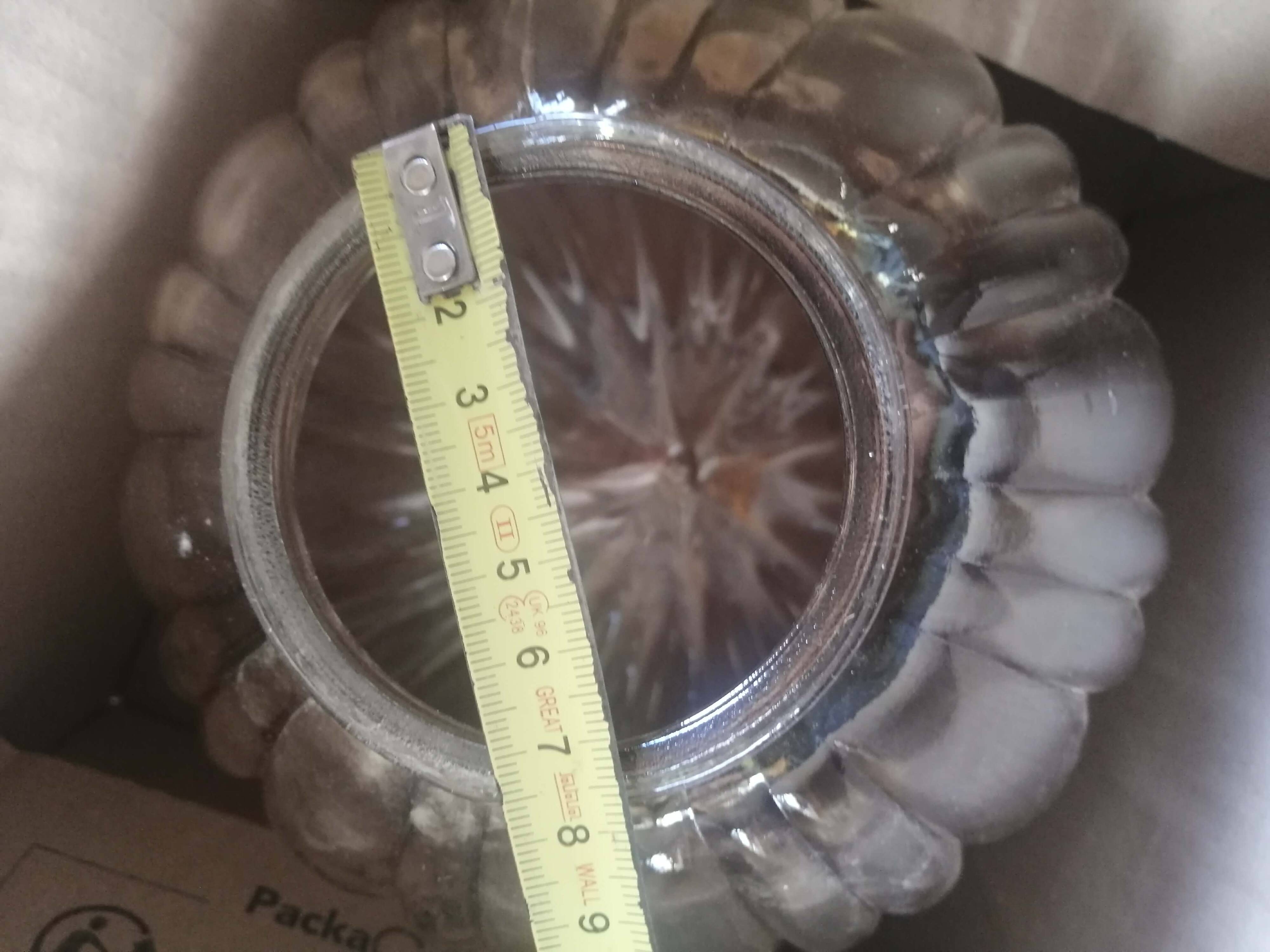 Antique amber glass globe for lighting, lamp, pendant, vintage portable light.