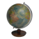 Paper mache globe on wooden base, 1960s