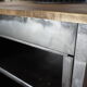 Administrative brushed metal furniture