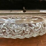 Ceiling light in cast glass circa 1950