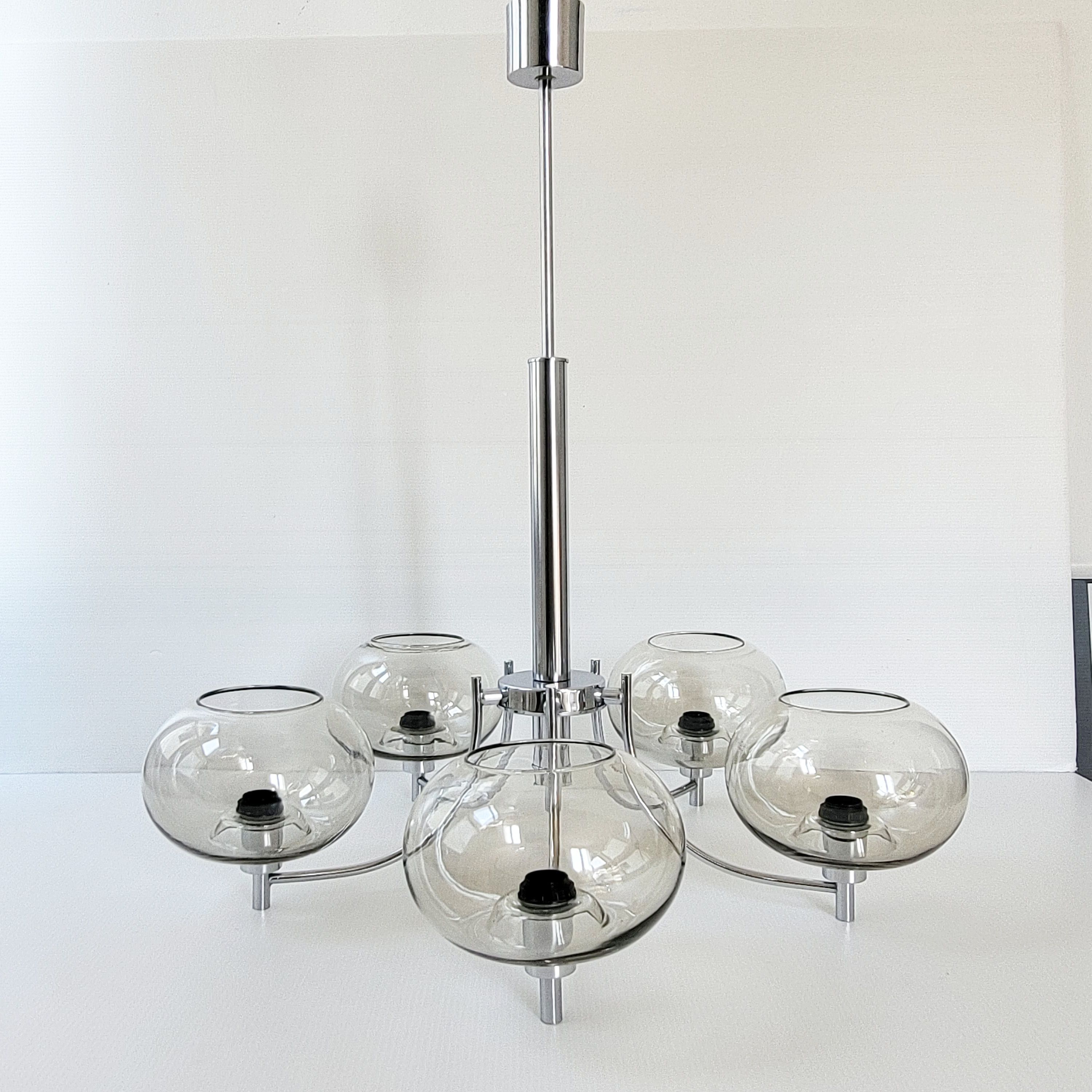 Vintage space age chandelier 1970