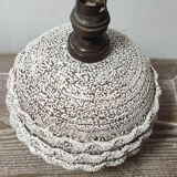 Lampe en céramique craquelée années 60'