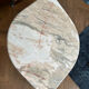 Table basse en marbre design goutte d’eau année 70