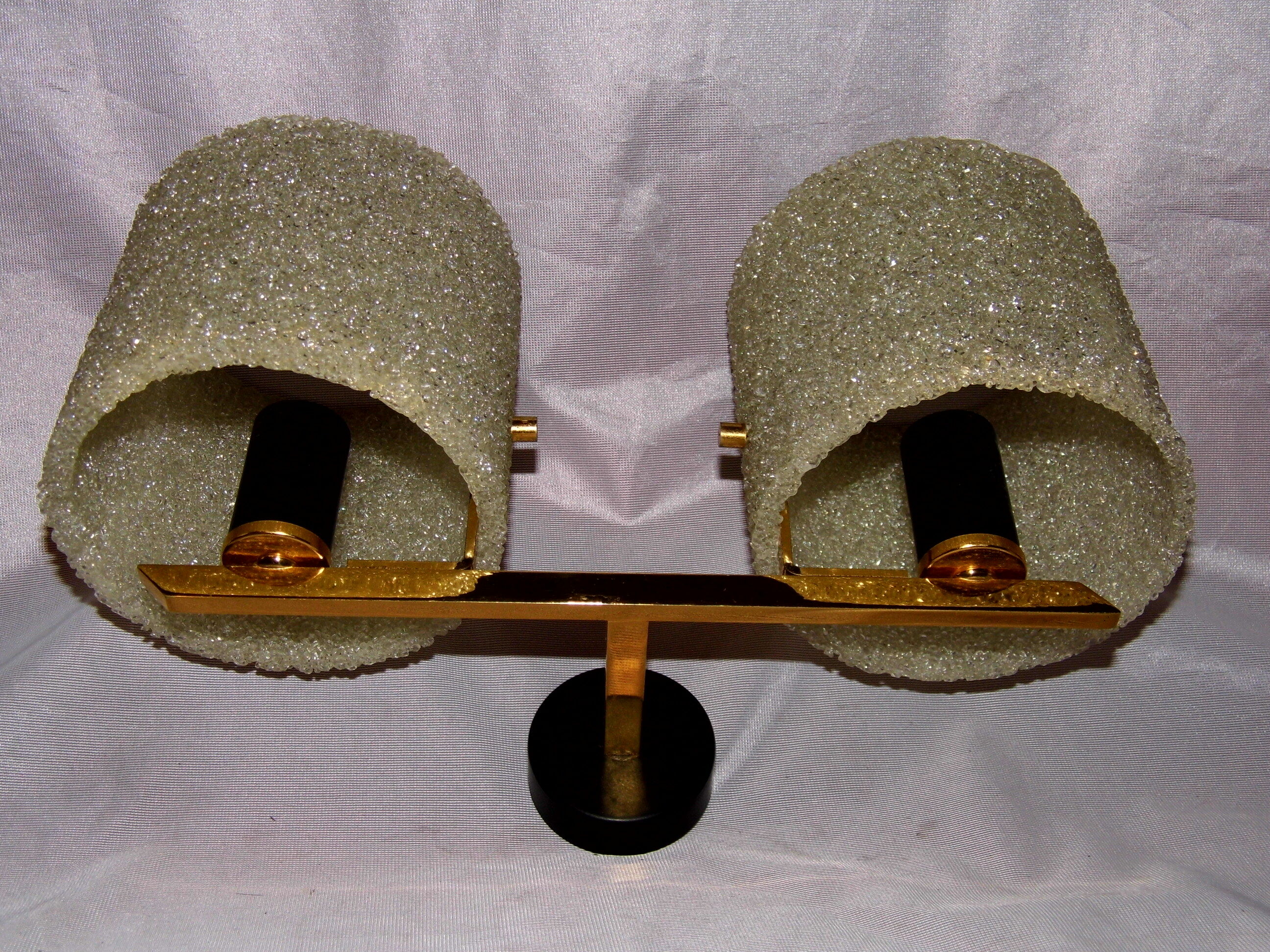 Applique années 60 globe laiton vintage