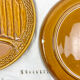 6 asparagus plates in slurry earthenware made in france 1970