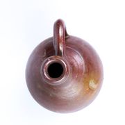Old enamelled stoneware jug