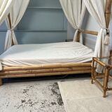 Tabby bamboo canopy bed