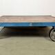 Table basse industrielle bleue, années 1960