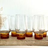 6 vintage luminarc glasses