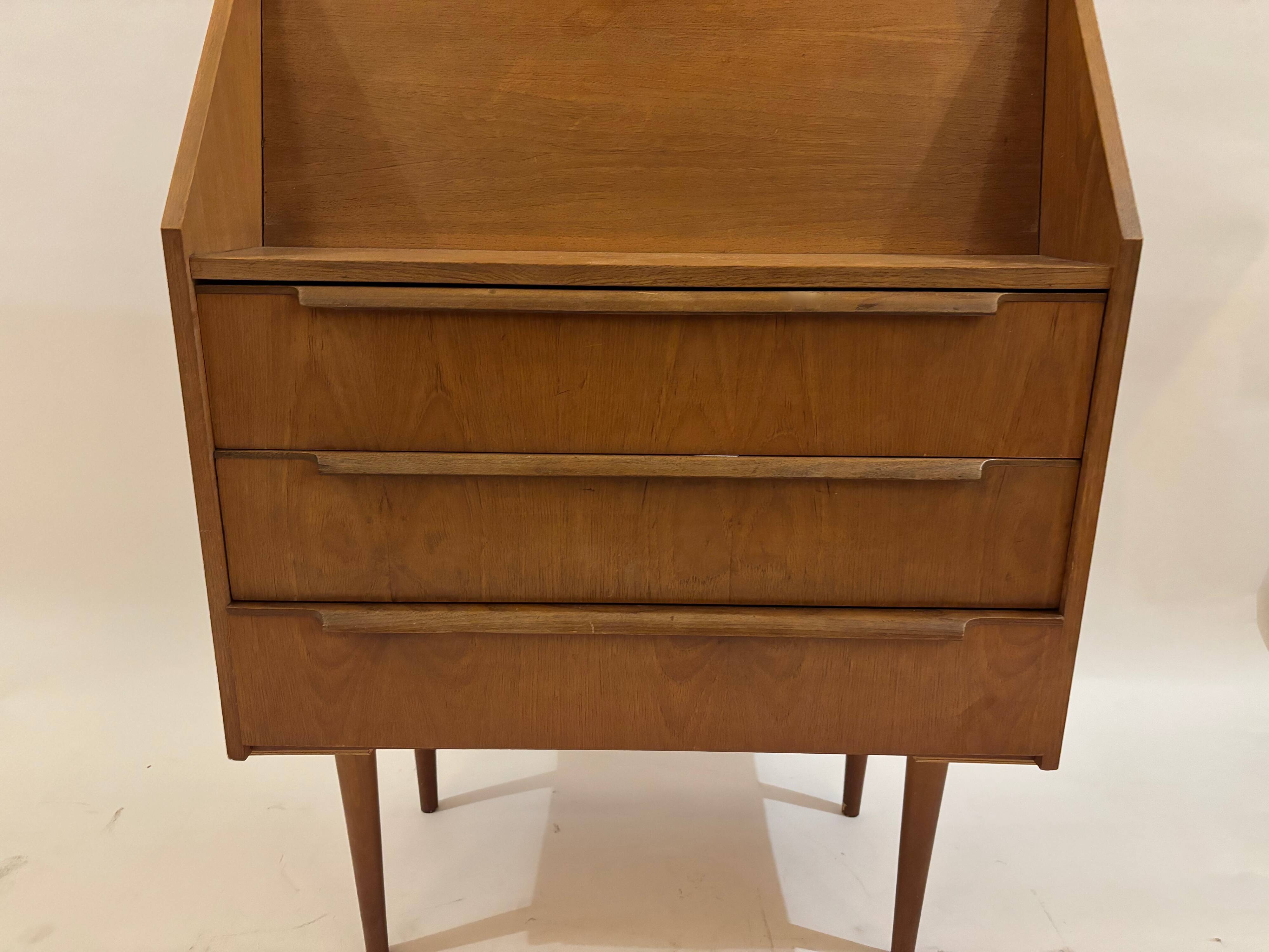 Scandinavian teak secretary
