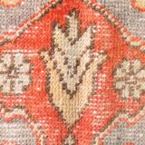 5x8 Red Geometric Tribal Turkish Vintage Rug, 141x240Cm