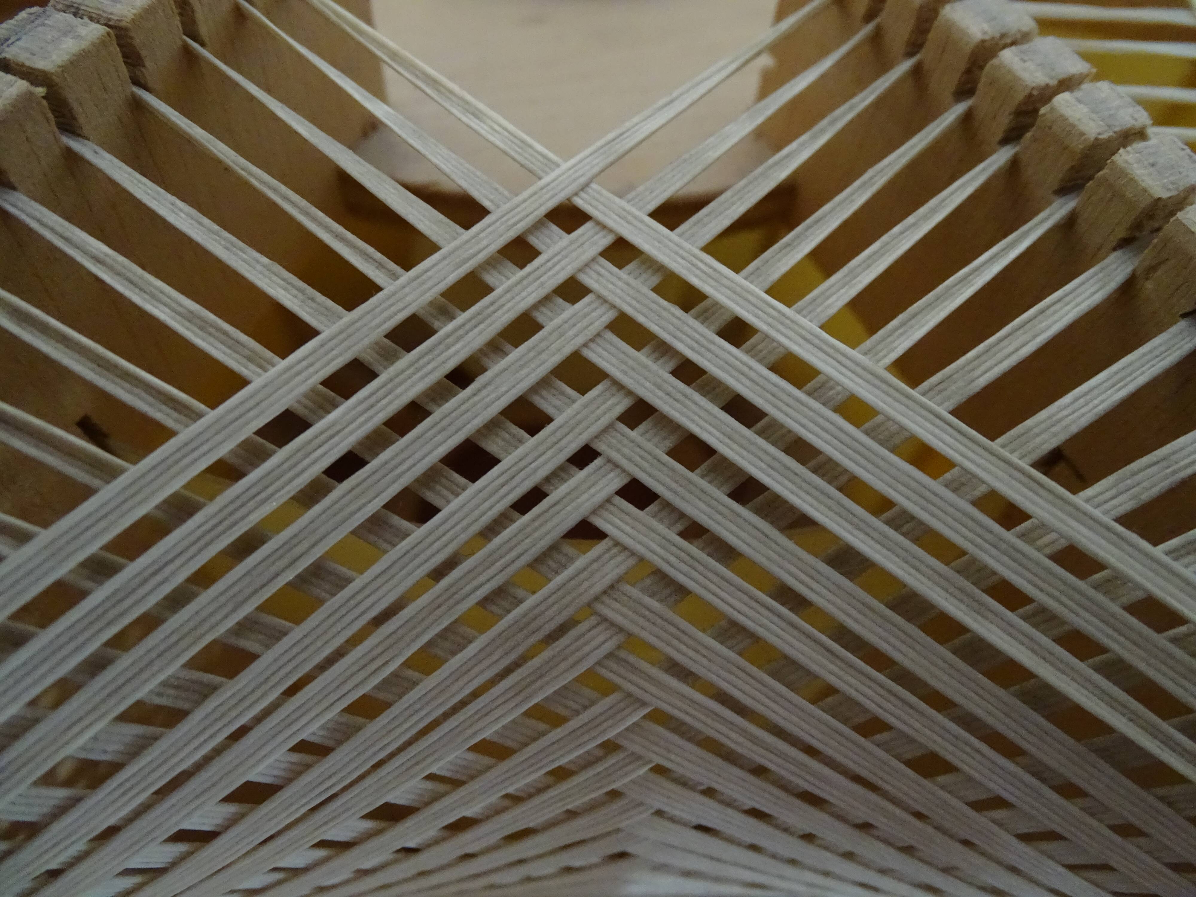 Suspension scandinave bois et fil 60/70