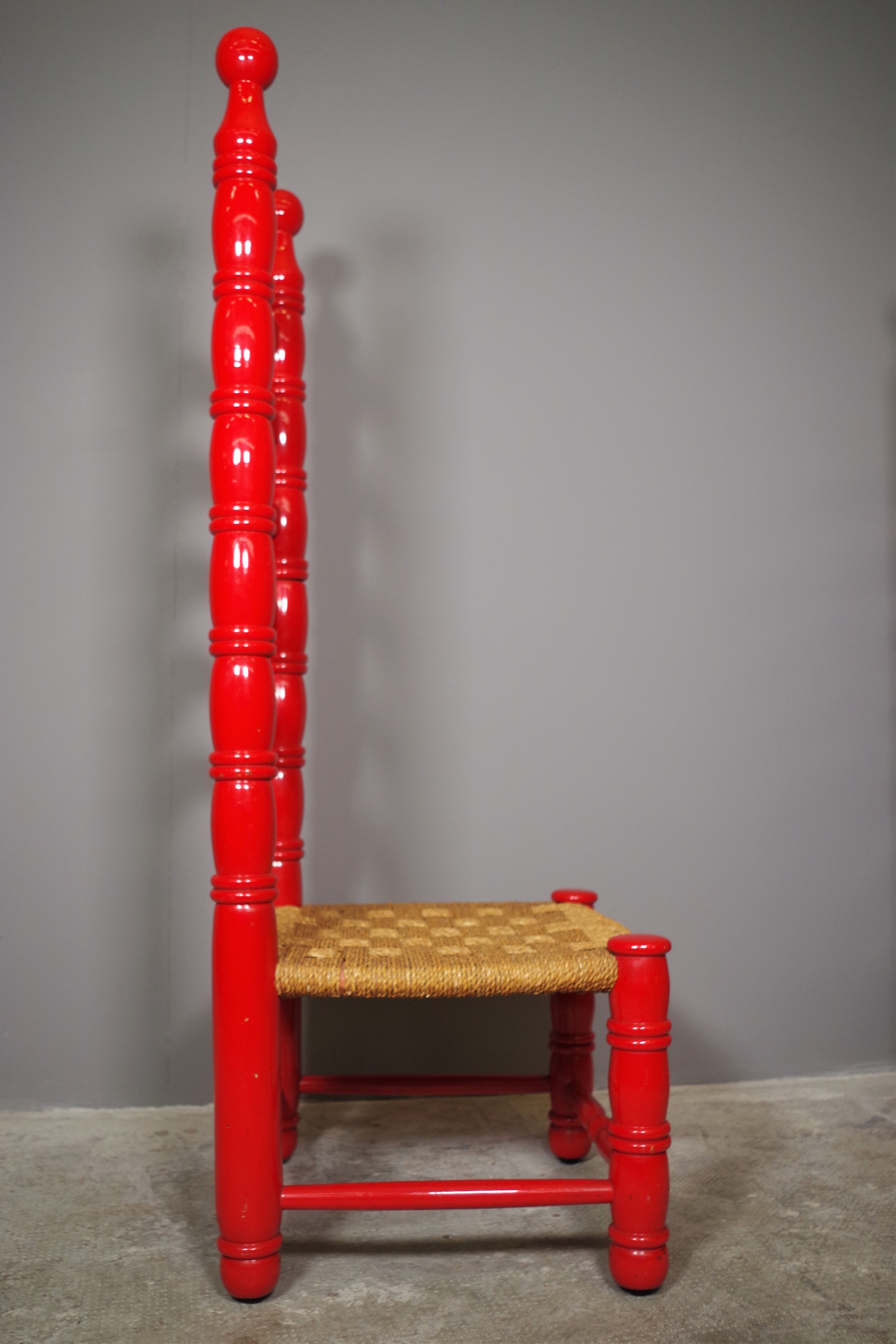 Spanish high chairs, 1940s, set of 2