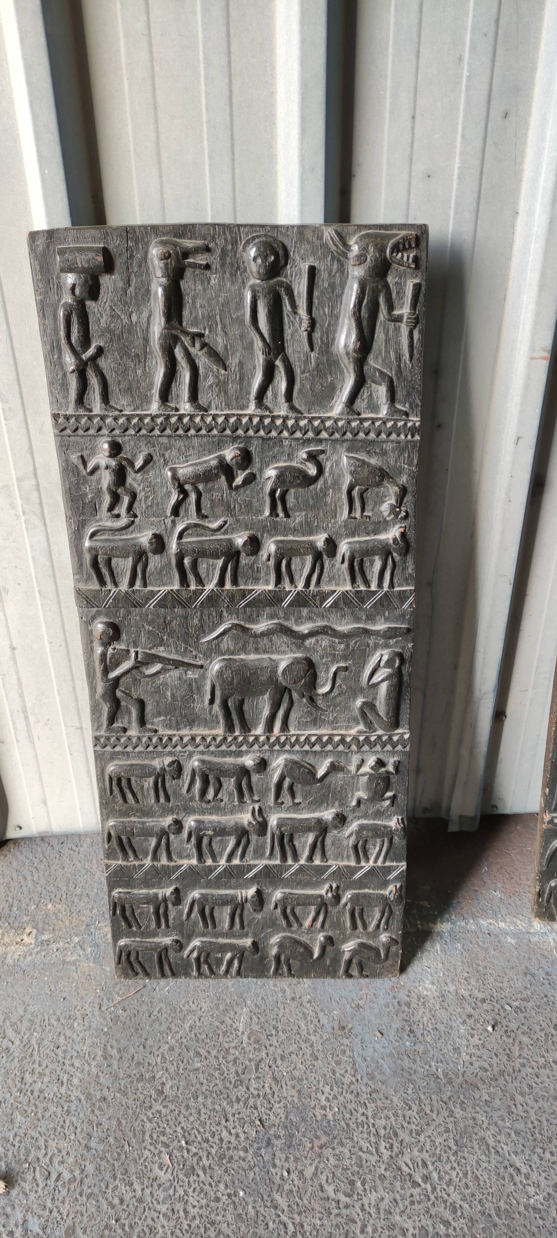 African door pair, ethnic panel