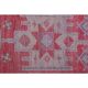 Vintage Turkish Vintage Oushak Pink Purple Runner Rug 88x291