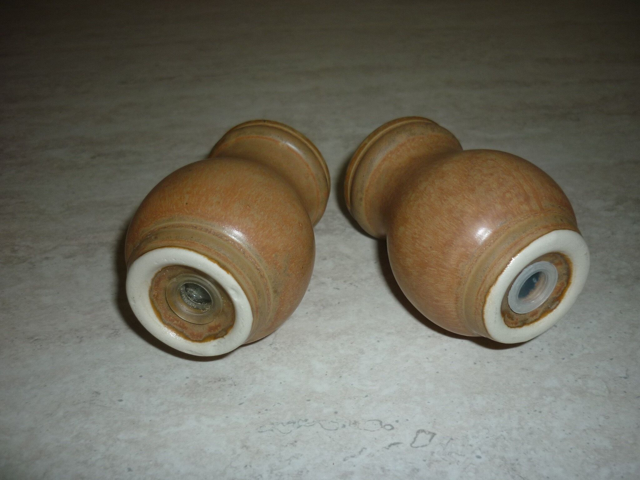 Sandstone salt and pepper shaker