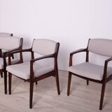 Fauteuils en Palissandre par Erik Buch pour Ørum Møbelfabrik, 1960s, Set de 4
