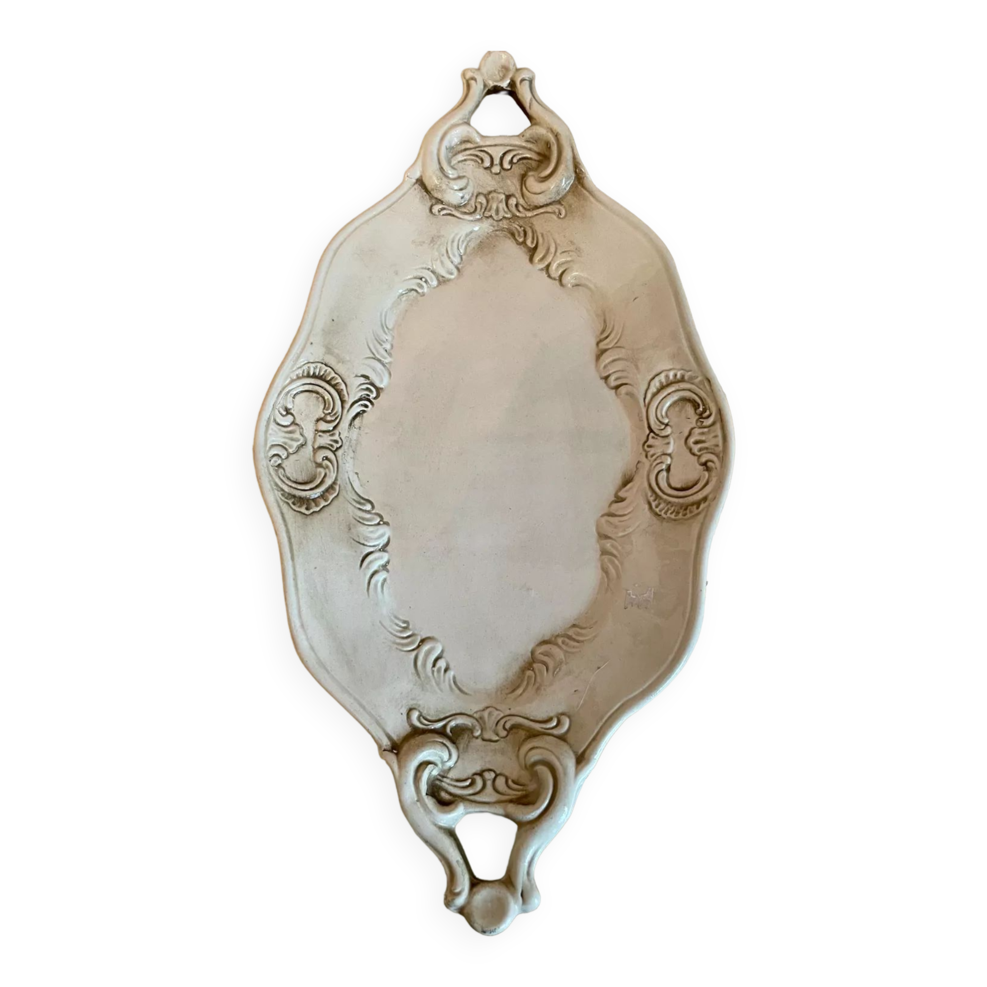 Aged white porcelain dish