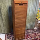 Curtained filing cabinet, 40s-50s