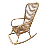 Joli rocking chair en rotin