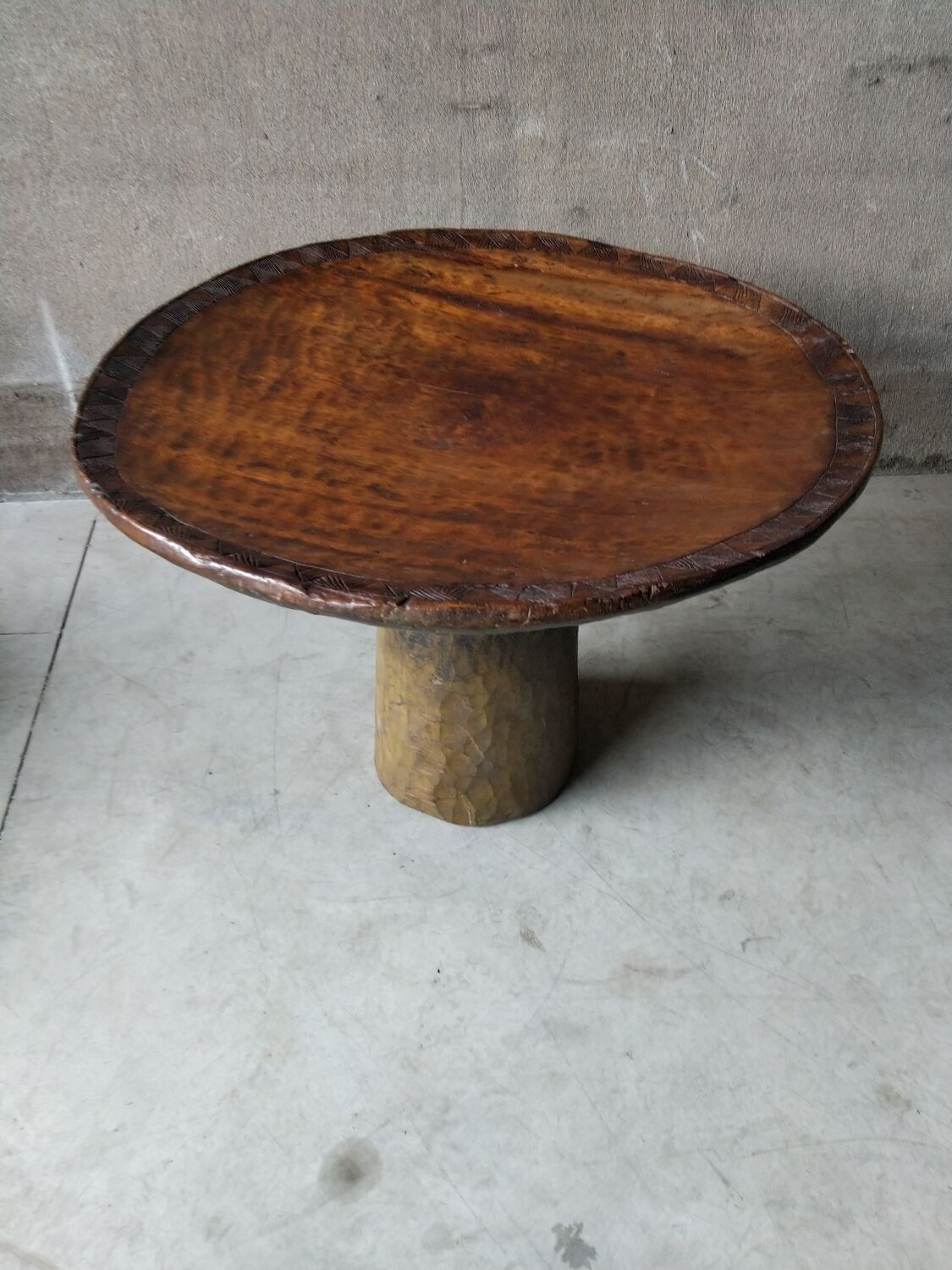 African Brutalist Table