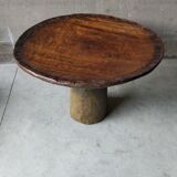 African Brutalist Table
