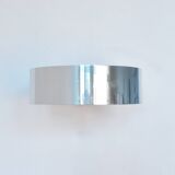 Chromed metal and glass wall lamp by Bruno Gatta for Stilnovo, Italy 1960's
