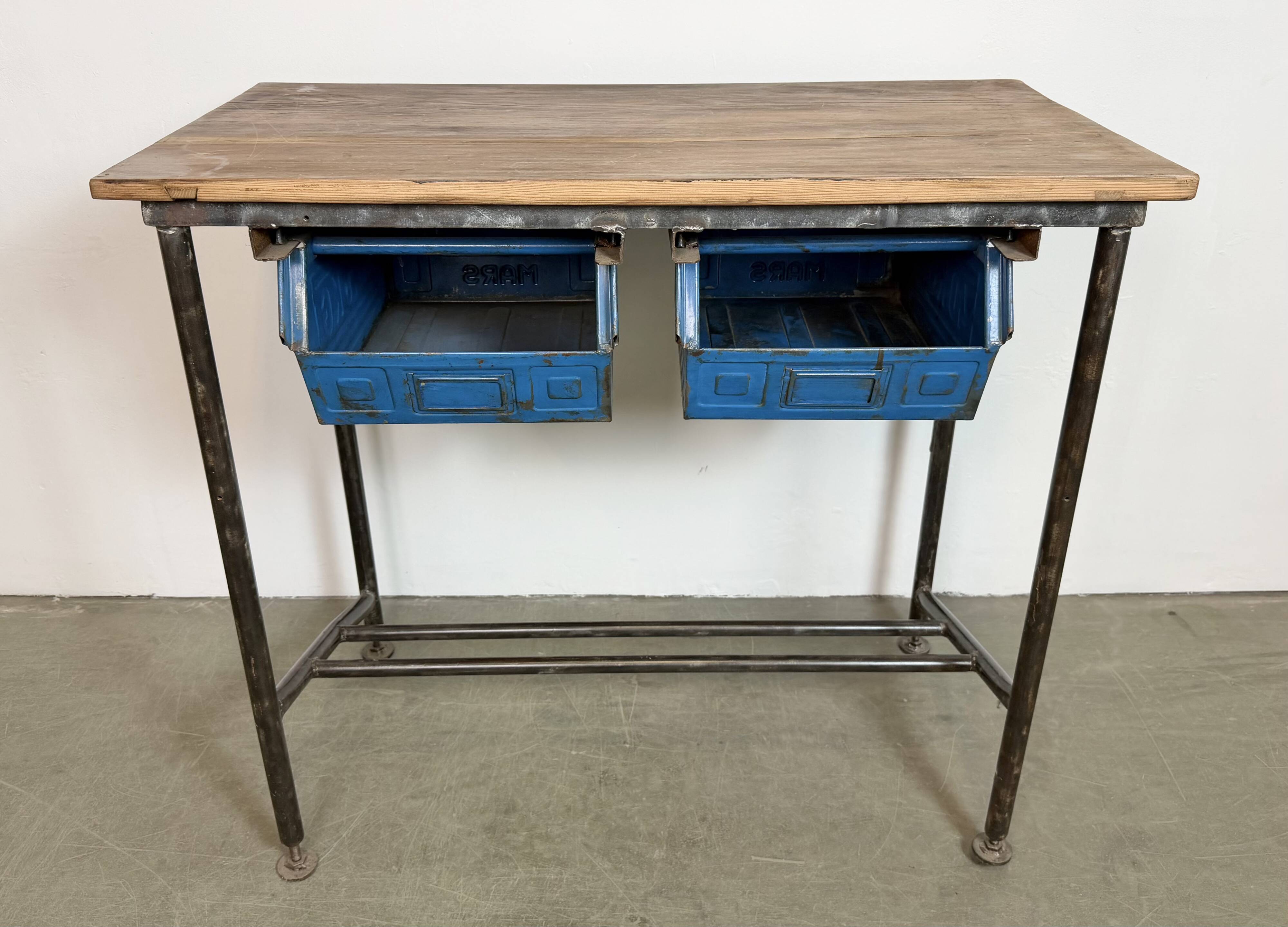 Vintage Industrial Worktable, 1960s