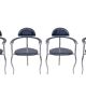 4 Italian Arrben 'Marilyn Stiletto' dining chairs 1970s