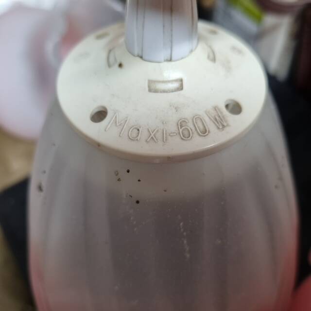 80s pink opaline pendant lights