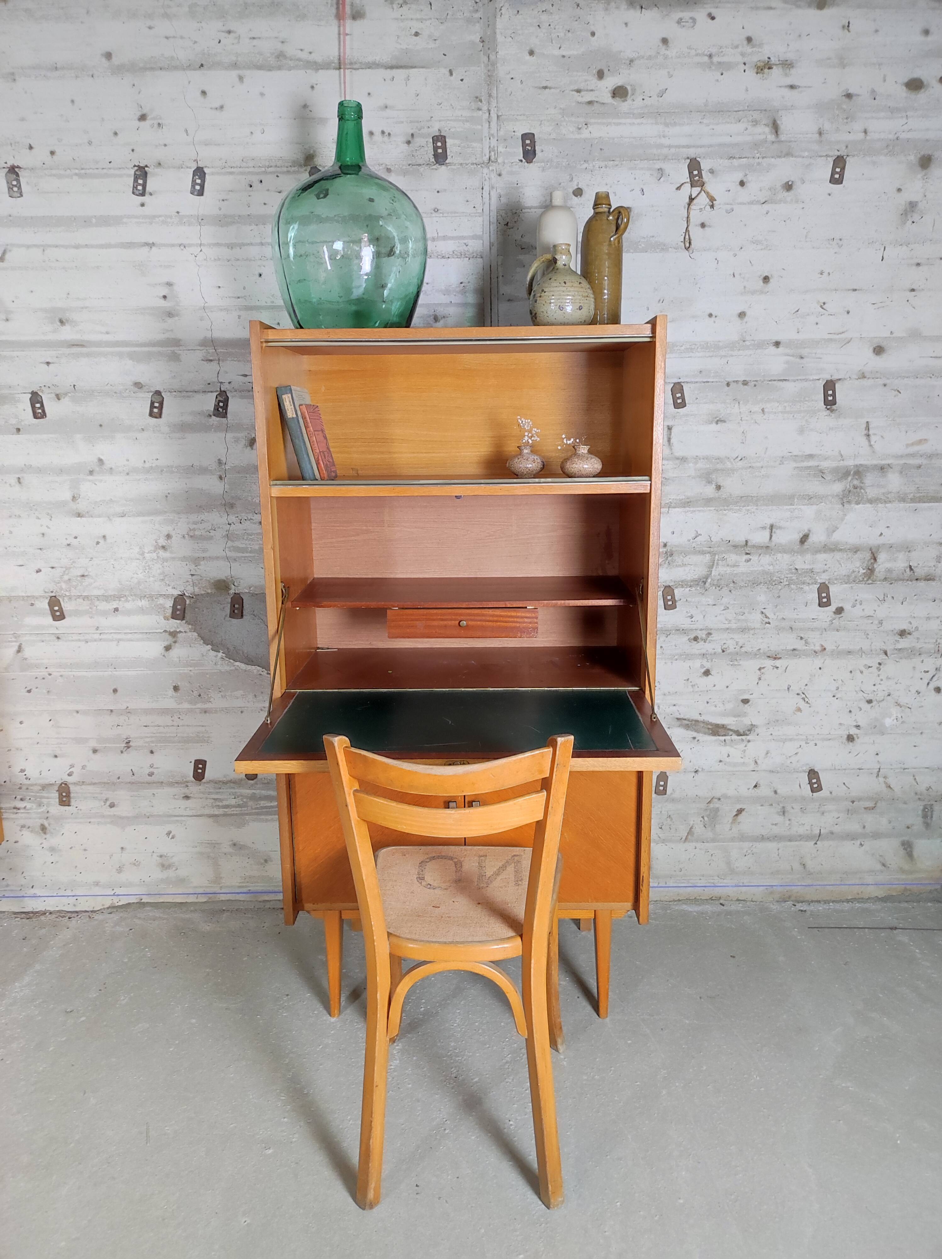 Secrétaire vintage pieds comaps