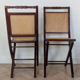 Set of 5 caned chairs