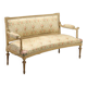 Antique neoclassical canapé in carved wood from the 19th century.