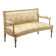 Antique neoclassical canapé in carved wood from the 19th century.