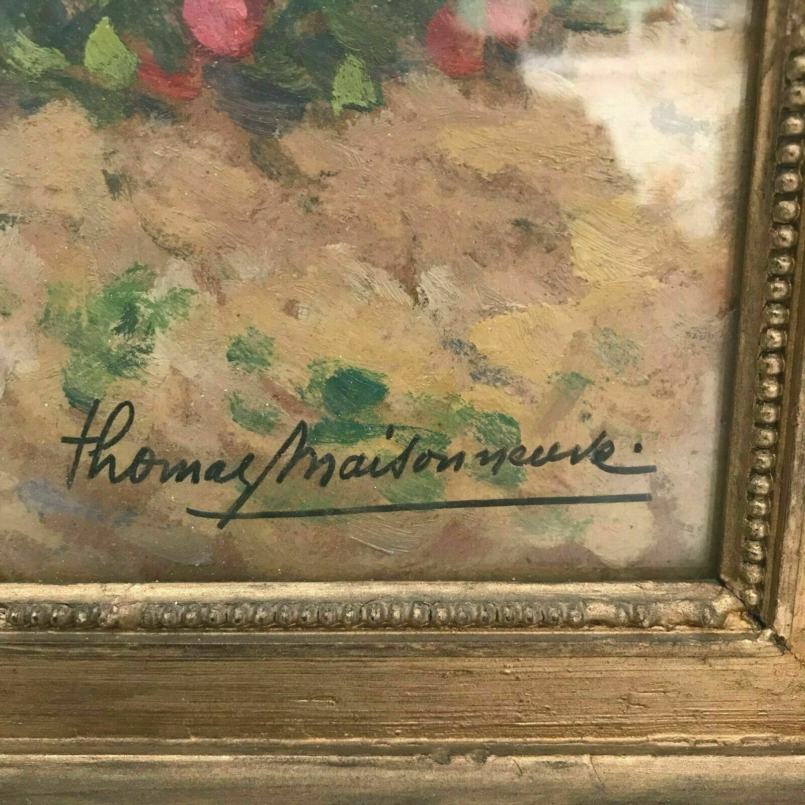 Oil on canvas signed Maisonneuve