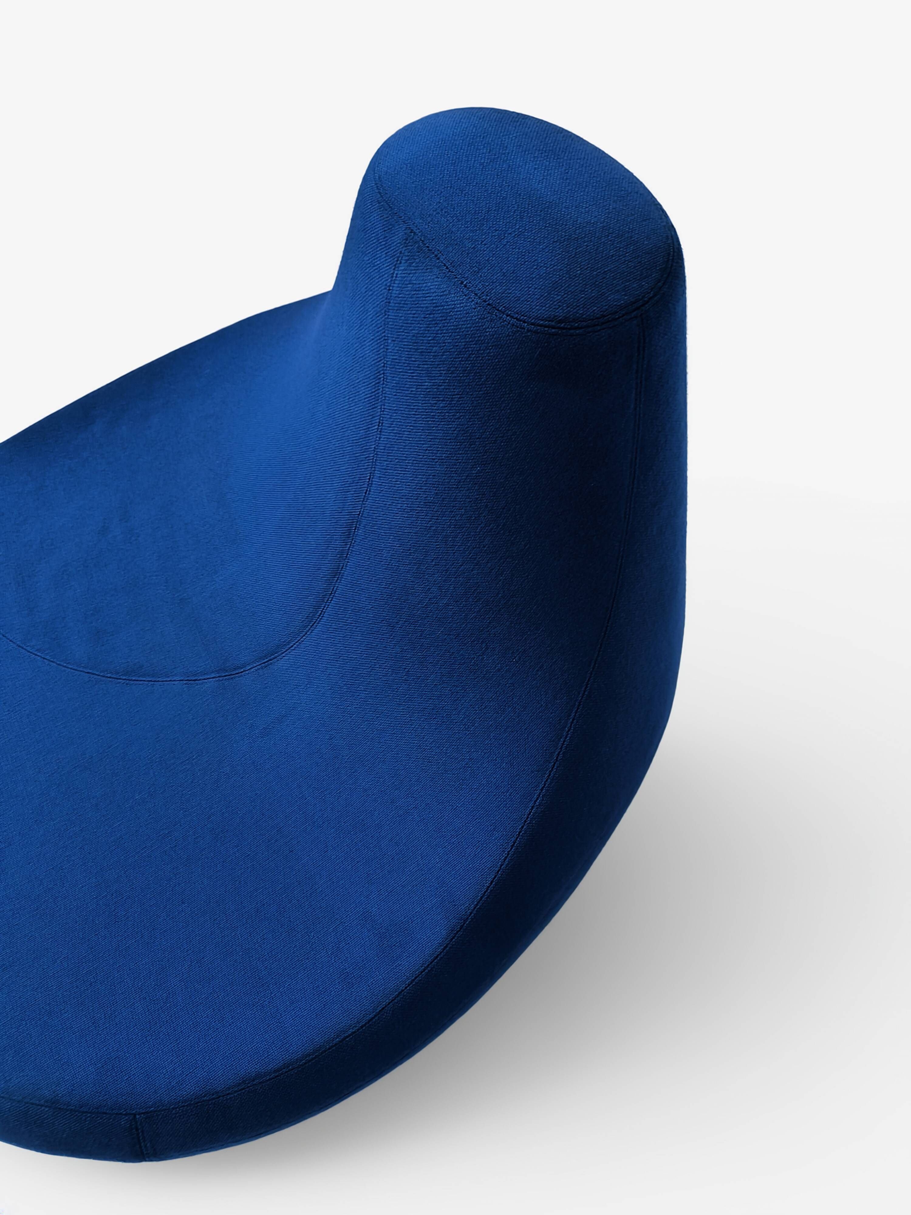 Saruyama Island blue armchair by Toshiyuki Kita for Moroso
