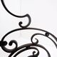 Art Nouveau Wrought iron tripod floor candlestick