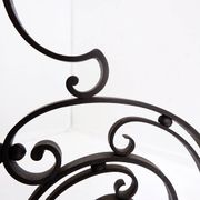 Art Nouveau Wrought iron tripod floor candlestick