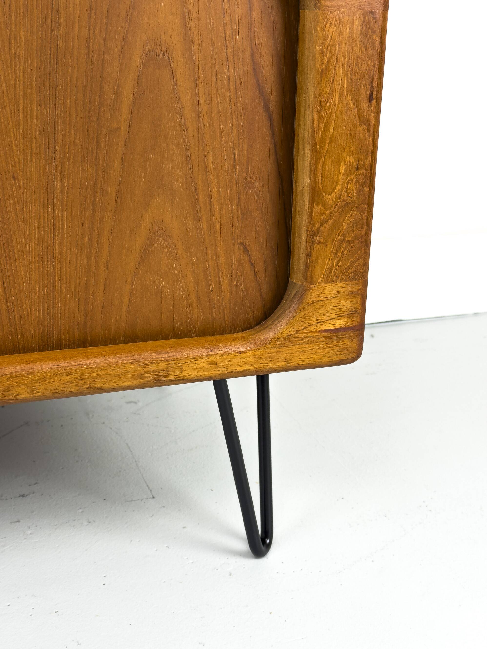 Danish Teak Hi-Fi Sideboard with Tambour Doors from Dyrlund, 1970s