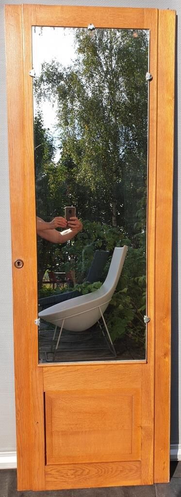 Art Deco door mirror with 5 staples