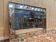 Art Nouveau bistro mirror in gilded glass