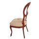Louis Philippe chair in mahogany with upholstered embroidered seat