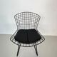 Bertoia side chair in black
