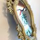 MIROIR Vintage Doré Style ROCAILLE
