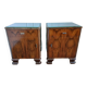 Art Deco bedside table pair