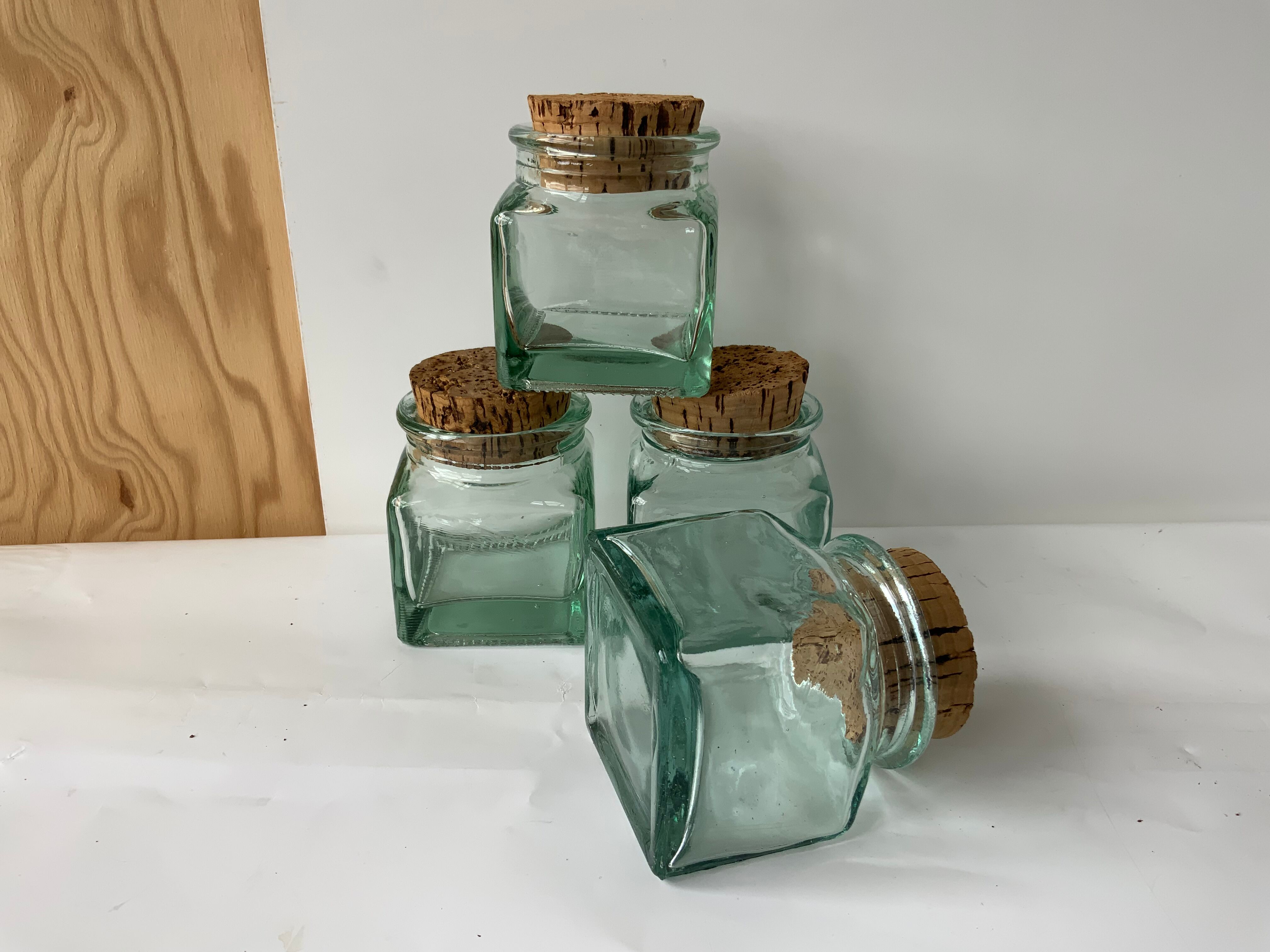 Set de 4 pots vintage