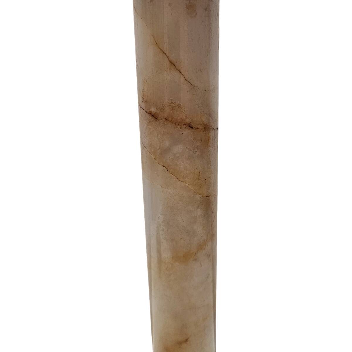 French antique candlestick with marble